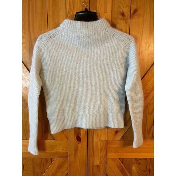 Everlane Alpaca Wool Blend Mint Pullover Cropped Sweater Size Small READ (87 - Picture 6 of 7